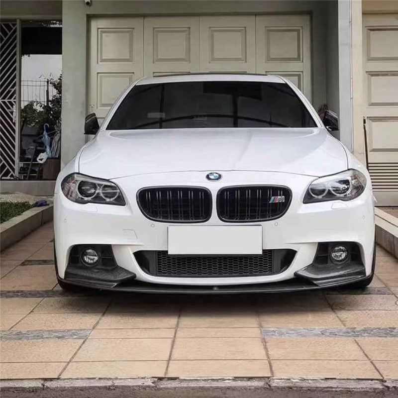 Car Craft Compatible With Bmw 5 Series F10 2010-2017 M Sport M Performance M Tech Front Bumper Lip Skirt Trim Glossy Black