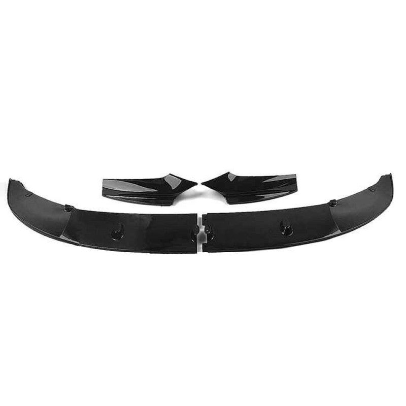 Car Craft Compatible With Bmw 5 Series F10 2010-2017 M Sport M Performance M Tech Front Bumper Lip Skirt Trim Glossy Black