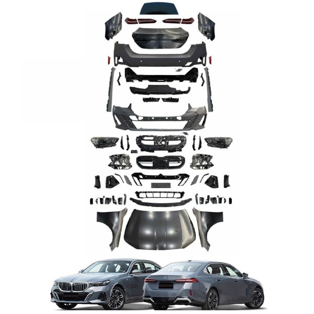 Car Craft Compatible With Bmw 5 Series F10 2014-2017 Lci Upgrade Facelift Convert To 5 Series G60 G68 2024 M Tech M5 Bodykit Headlight Taillight Hood Bumper Glass Fender CC-5650 - CAR CRAFT INDIA