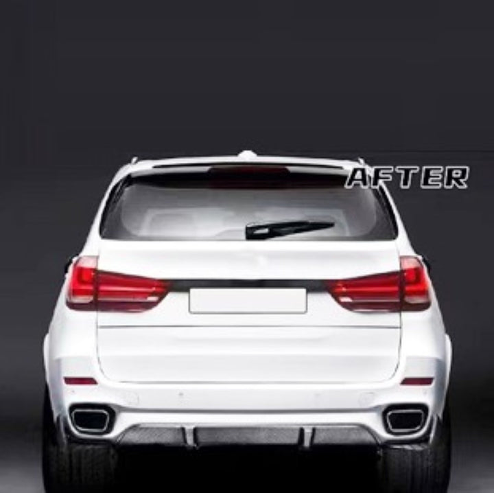 Car Craft Compatible With Bmw X5 F15 2014-2018 M Tech Bumper Bodykit M Performance M Tech Mt Bodykit Body Kit Front Lip Splitter Skirt Side Skirt Rear Afte Rlip Diffuser Trim Gc F15 012