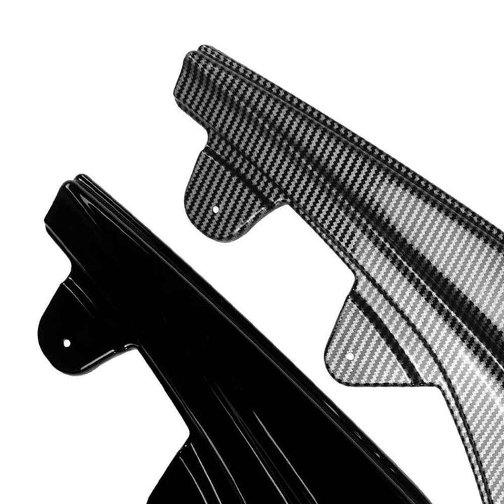 Car Craft Compatible With Bmw 1 Series F20 Lci 2015-2019 M Sport Rear After Bumper Lip Splitter Skirts Zst-1130 Cf Carbon Fiber Look