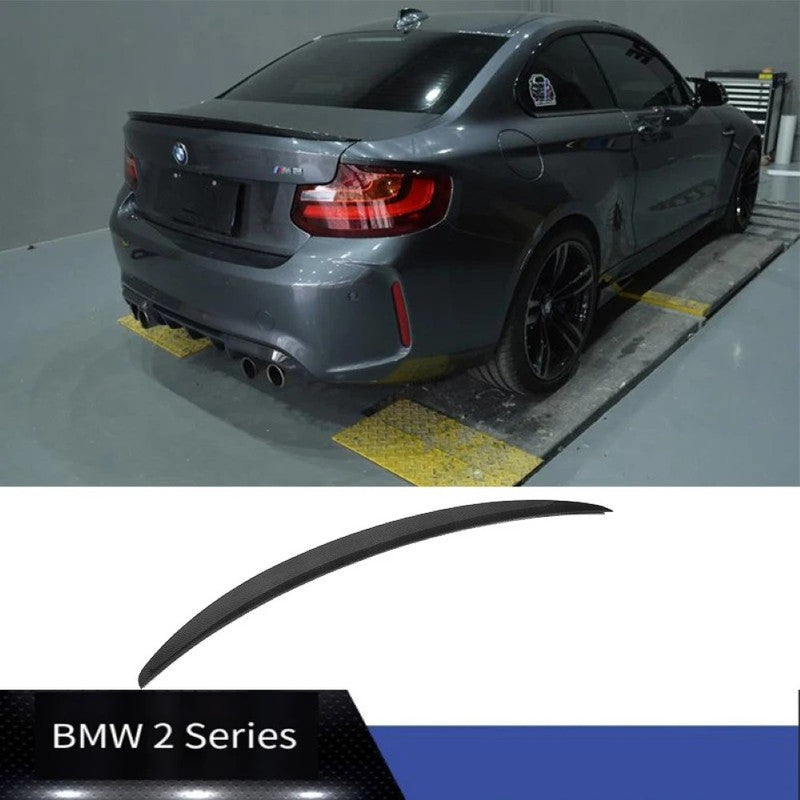 Car Craft Compatible With Bmw 1 Series F20 2 Series F22 M2 F87 2014-2019 Rear Trunk Wing Boot Lip Wing Spoiler M Performance Mp Gc F22/23-009/010
