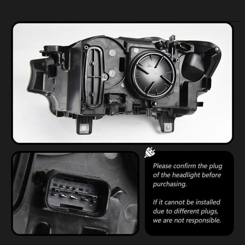 Car Craft Compatible With Bmw X3 F25 2015-2017 Lci Car Front Upgraded Head Light Lamp Xenon Headlight Retrofit Upgrade Modified Led Drl Hid Defender Style - CAR CRAFT INDIA