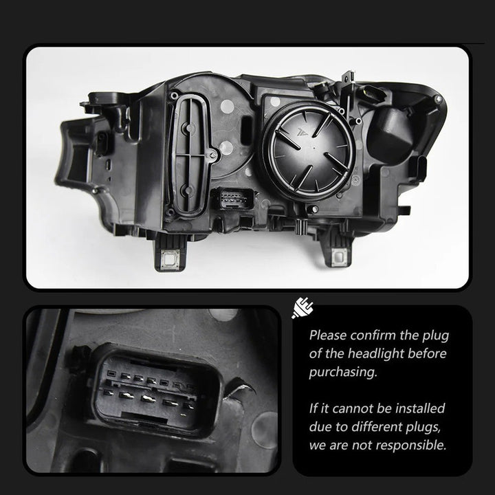 Car Craft Compatible With Bmw X3 F25 2015-2017 Lci Car Front Upgraded Head Light Lamp Xenon Headlight Retrofit Upgrade Modified Led Drl Hid Defender Style - CAR CRAFT INDIA