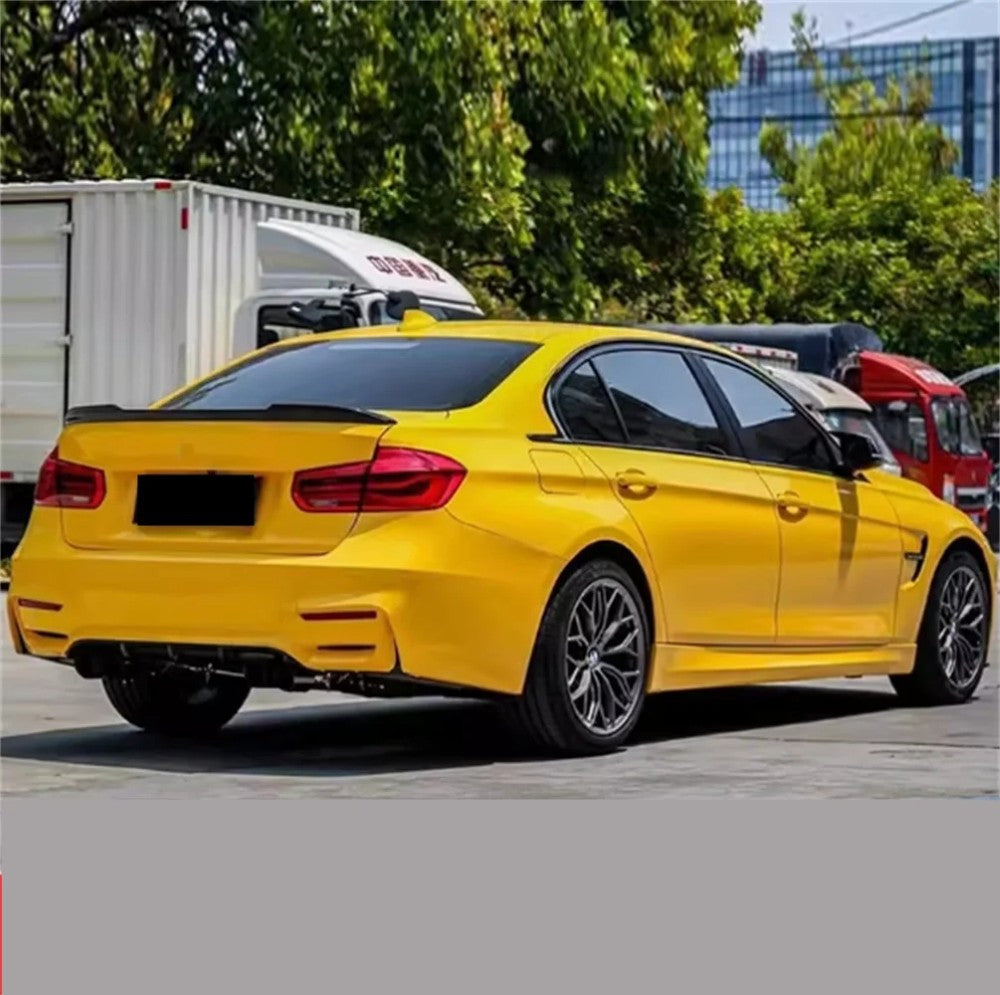 Car Craft Compatible With Bmw 3 Series F30 2012-2018 Upgrade Convert To F80 M3 M4 Bodykit Front Rear Bumper Side Short Skirts Splitter Diffufser Set F30/35-024