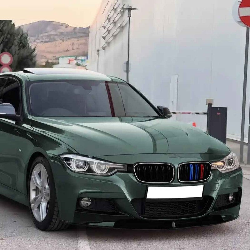 Car Craft Compatible With Bmw 3 Series F30 F80 2012-2018 M3 M4 Front Bumper Show Mesh Grill Dual Line Bar Three Colour Illuminated Led Light Zst-1329 Dual Led Three Colour - CAR CRAFT INDIA