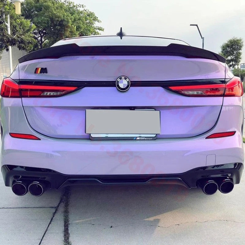 Car Craft Compatible With Bmw 2 Series F44 2020-2025 Rear Trunk Wing Boot Lip Wing Spoiler Psm Big Glossy Black
