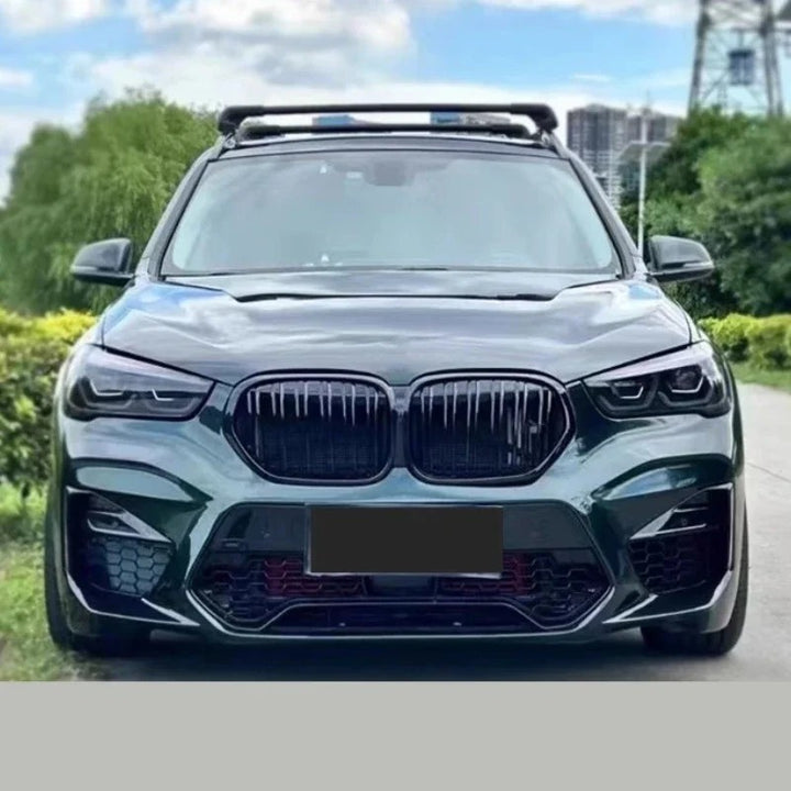 Car Craft Compatible With Bmw X1 F48 F49 2016-2022 Upgrade Facelift Convert To X3 G01 G08 X3m 2023 Bodykit Bumper Mesh Side Vent Splitter Skirts Grill Exhaust Pipe Tip - CAR CRAFT INDIA