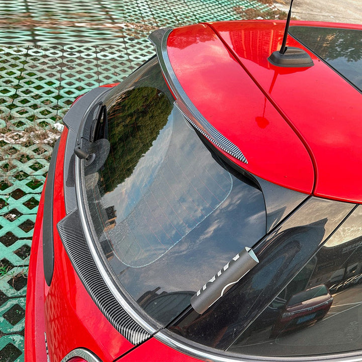 Car Craft Compatible With Mini Cooper F55 F56 2014-2022 Rear Trunk Wing Boot Lip Roof Mid Spoiler Zst-1342 Gb Gloss Black
