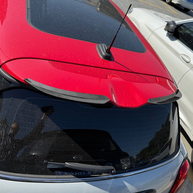 Car Craft Compatible With Mini Cooper F55 F56 2014-2022 Rear Trunk Wing Boot Lip Roof Spoiler Zst-1402 Gb Gloss Black 2 Part