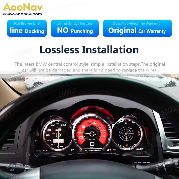 Car Craft Compatible With Toyota Hilux Fortuner 2005-2015 Lcd Digital Cluster Dashboard Panel Speedometer Screen Virtual Instrument Cluster Android Meter Player