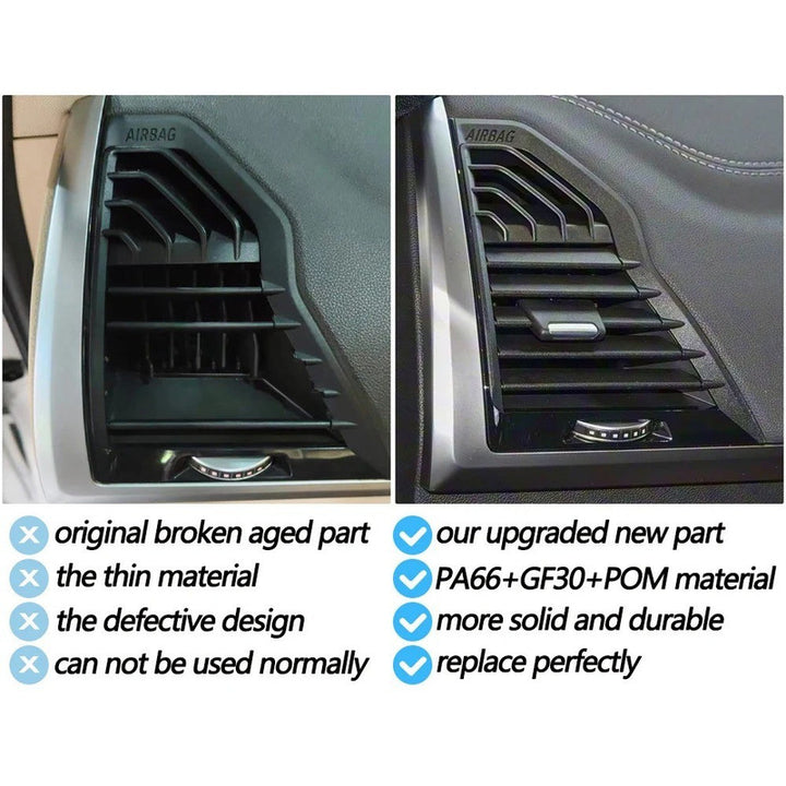 Car Craft Compatible With Bmw X3 X4 Ix3 G01 G02 G08 2017-2021 Car Ac Air Vent Grille Slider Panel Cover 64229363444-ml64229363444-cl Middle Centre Central Left