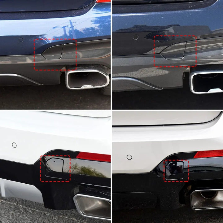 Car Craft Compatible With Bmw X3 M Series G01 M Sport 2018-2021 Rear Bumper Trailer Tow Towing Hook Hole Cover 51128098806 Unpainted Model A - CAR CRAFT INDIA