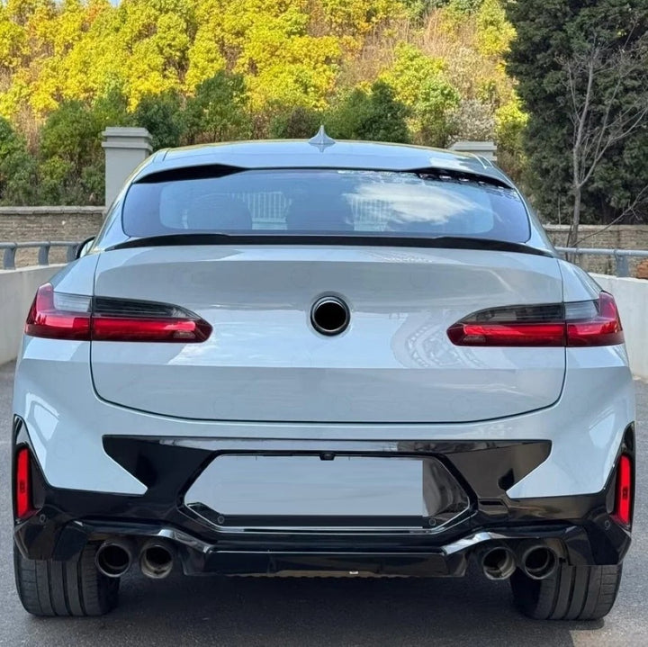 Car Craft Compatible With Bmw X4 G02 Lci 2022-2026 Upgrade Convert To M Sport M Performance X4m F98 Bodykit Body Kit Rear Bumper After Lip Diffuser Gc G02 012