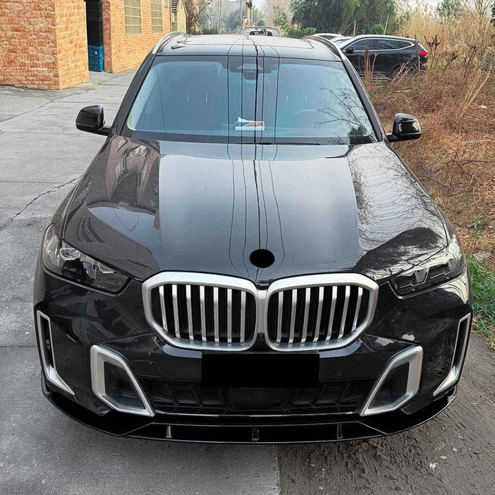 Car Craft Compatible With Bmw X5 F95 X6 F96 G05 G06 Lci M Sport 2024+ Bumper Front Lip Splitter Skirt Trim 1 Piece Zst-1500 Gb Glossy Black