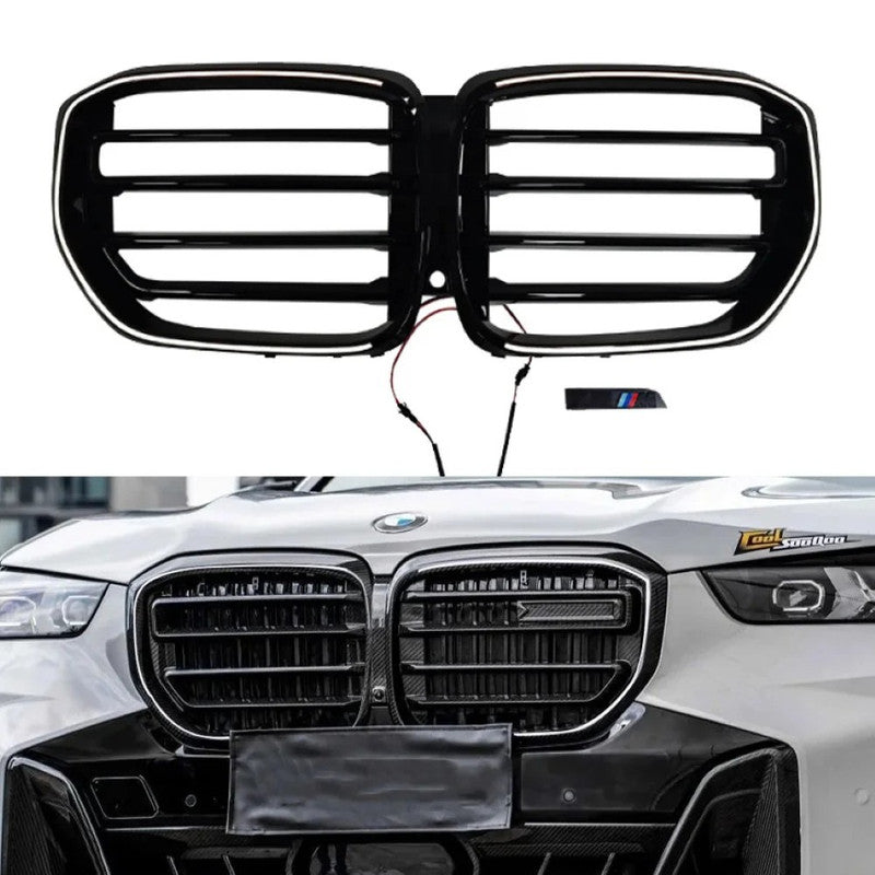 Car Craft Compatible With Bmw X5 G05 Lci 2023-2025 M Sport Front Bumper Show Illuminated Led Glow Grill CC-9673