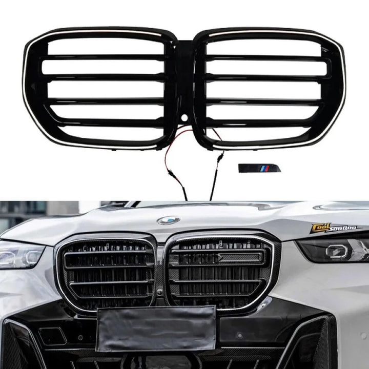 Car Craft Compatible With Bmw X5 G05 Lci 2023-2025 M Sport Front Bumper Show Illuminated Led Glow Grill CC-9673