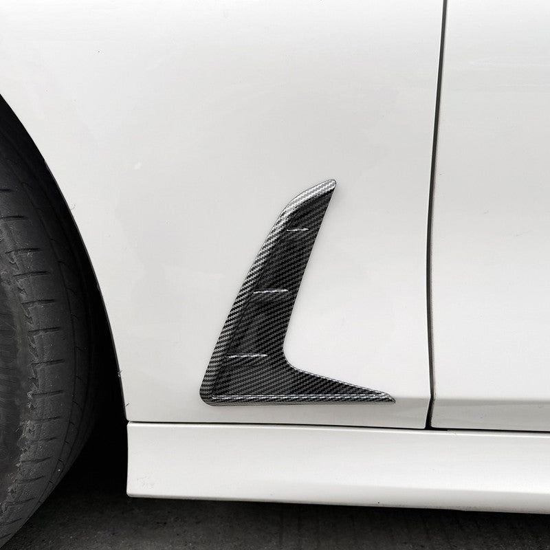 Car Craft Compatible With Bmw 3 Series G20 G28 2019-2025 Side Fender Vent Cover Trim Skirt Flag Zst-1480 Gb Glossy Black