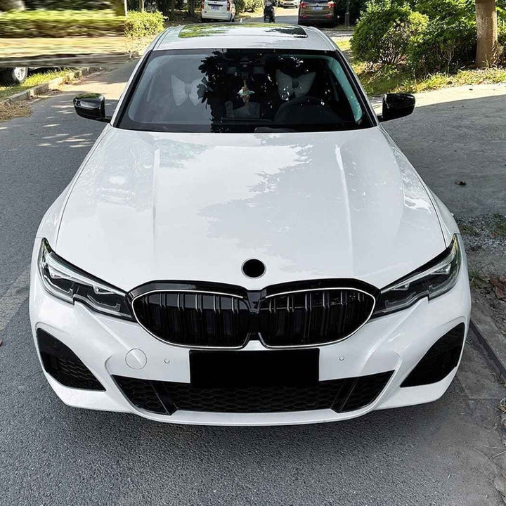Car Craft Compatible With Bmw 3 Series G20 G21 Pre-facelift 2019-2022 Front Bumper Show Gril Three Colour With Led Light