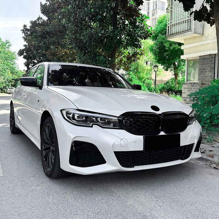 Car Craft Compatible With Bmw 3 Series G20 G21 Pre-facelift 2019-2022 Front Bumper Show Gril Diamond Black