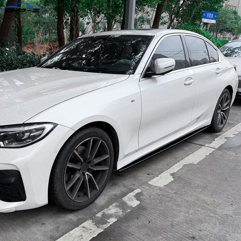 Car Craft Compatible With Bmw 3 Series G20 2019-2025 Side Skirt Splitter Trim Running Board Ac Style Swb Car Zst-1548 Glossy Black