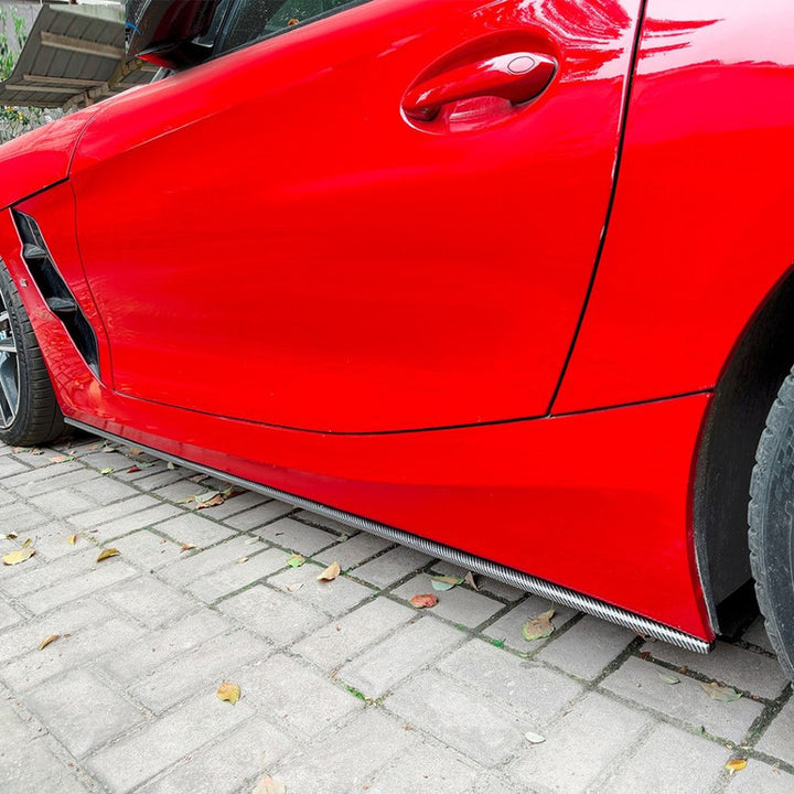 Car Craft Compatible With Bmw Z4 G29 2018-2026 Side Skirt Splitter Trim Running Board Zst-1552 Cf Carbon Fiber Look Black CC-10939