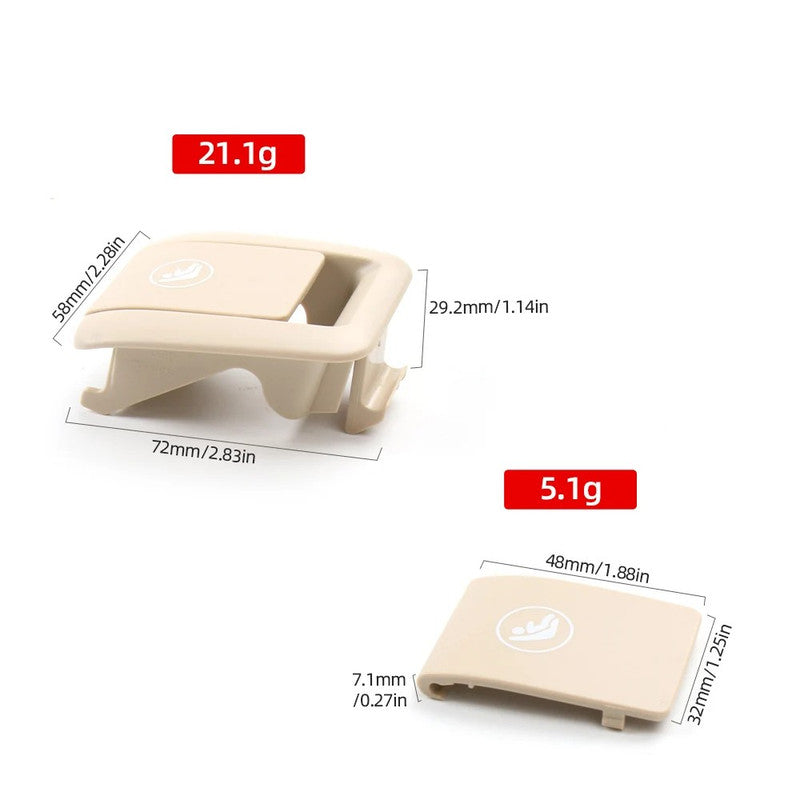 Car Craft Compatible With Bmw 5 Series G30 2017-2024 Rear Child Seat Anchor Safety Isofix Restraint Backseat Buckle Covers 52207451004-1 Beige B CC-9038