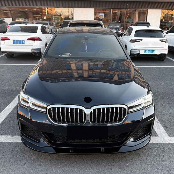 Car Craft Compatible With Bmw 5 Series G30 Lci 2021-2024 M Sport M Tech M Performance Bumper Front Lip Splitter Skirt Trim Zst-1514 Gb Glossy Black