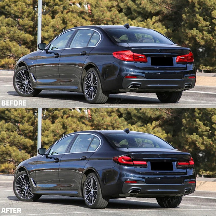 Car Craft Compatible With Bmw 5 Series G30 G38 2017-2024 Car Rear Upgraded Tail Light Lamp Xenon Taillight Retrofit Upgrade Modified Led Drl Hid Light Red - CAR CRAFT INDIA