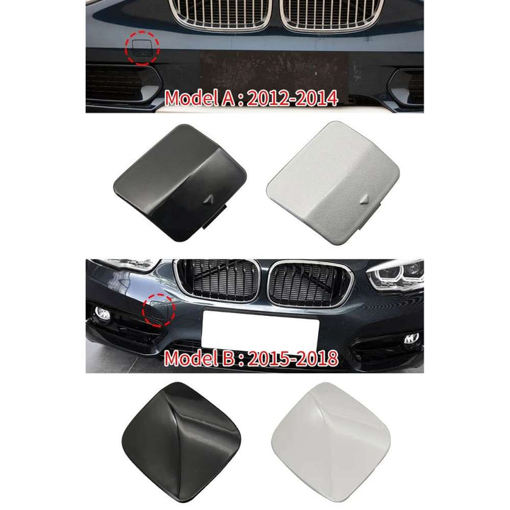 Car Craft Compatible With Bmw 1 Series F20 Lci 2015-2018 Front Bumper Tow Hook Towing Tochan Trailer Cover 51117387170 Model B Unpainted CC-8093 - CAR CRAFT INDIA