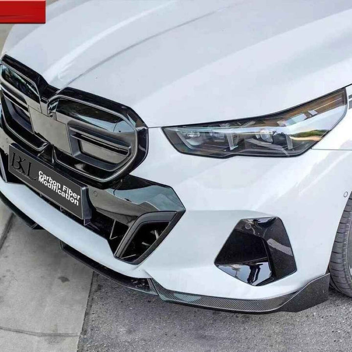 Car Craft Compatible With Bmw 5 Series G60 2024+ M Sprot M Performance Mp Front Bumper Lip Splitter Skirts Glossy Black G60/68-007/008 Gb Gc
