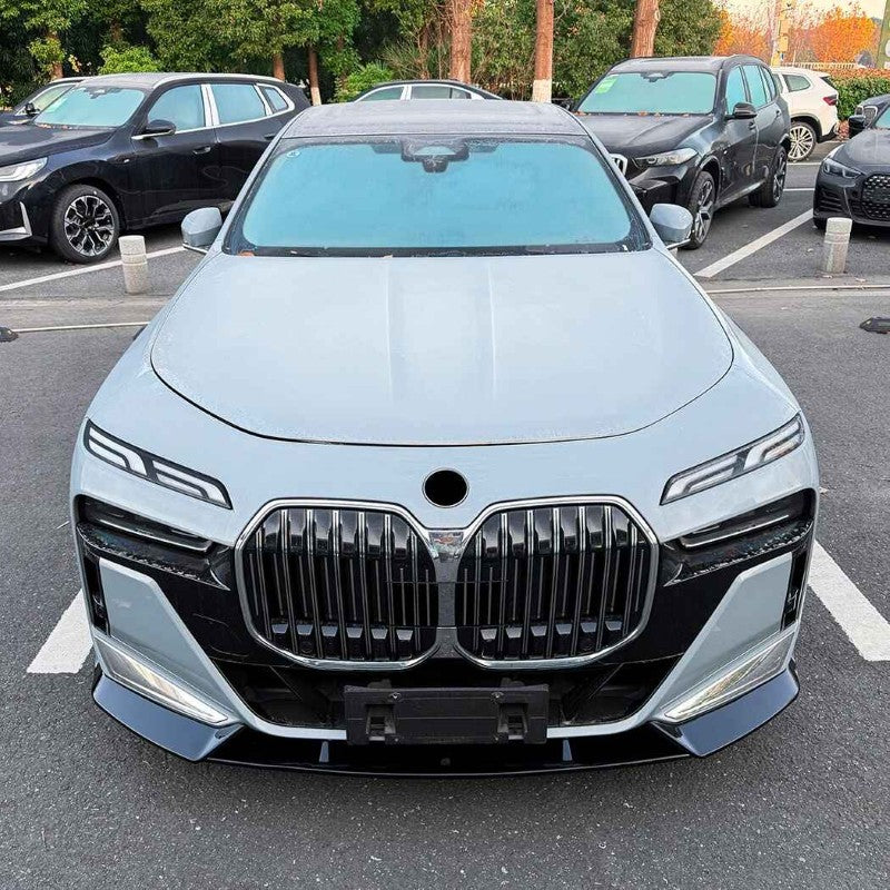Car Craft Compatible With Bmw 7 Series G70 G73 I7 2023+ M Sport Front Bumper Lip Splitter Skirts Zst-1441 Gb Glossy Black - CAR CRAFT INDIA