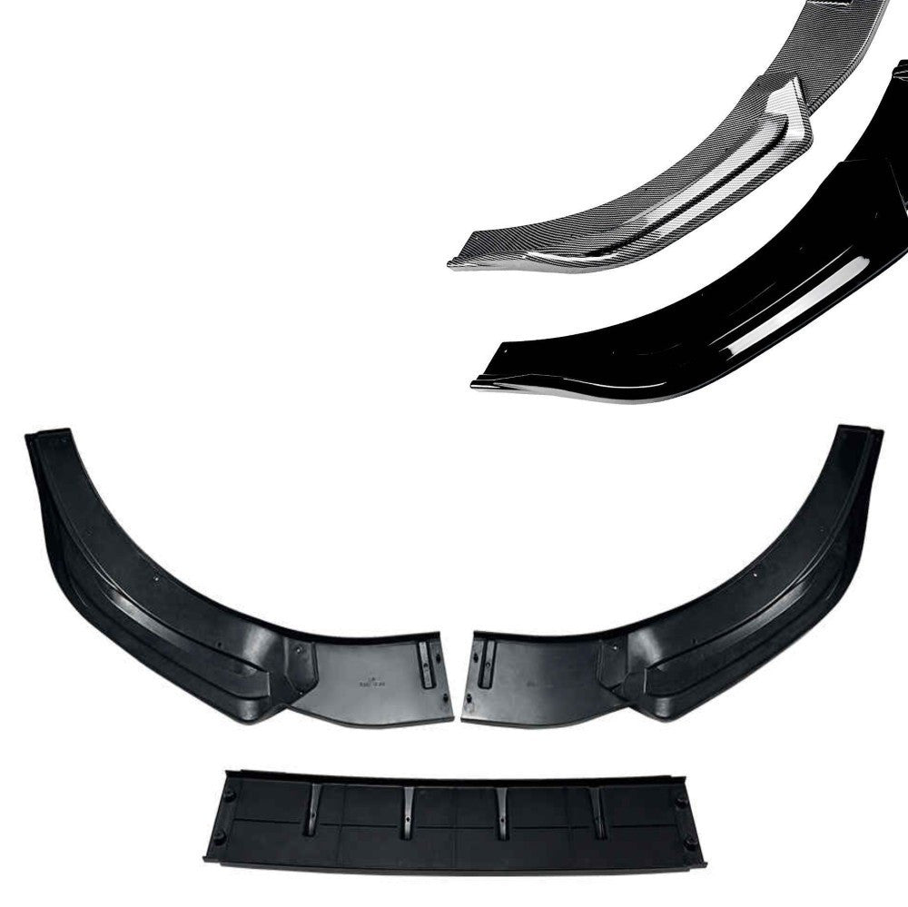 Car Craft Compatible With Volkswagen Vw Golf Mk8.5 Gti 2024+ Gti Rline Front Bumper Lip Splitter Skirts Zst-1189 Cf Carbon Fiber Look - CAR CRAFT INDIA