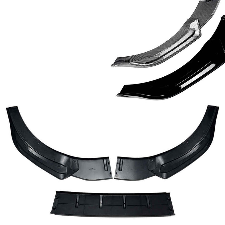 Car Craft Compatible With Volkswagen Vw Golf Mk8.5 Gti 2024+ Gti Rline Front Bumper Lip Splitter Skirts Zst-1189 Cf Carbon Fiber Look - CAR CRAFT INDIA