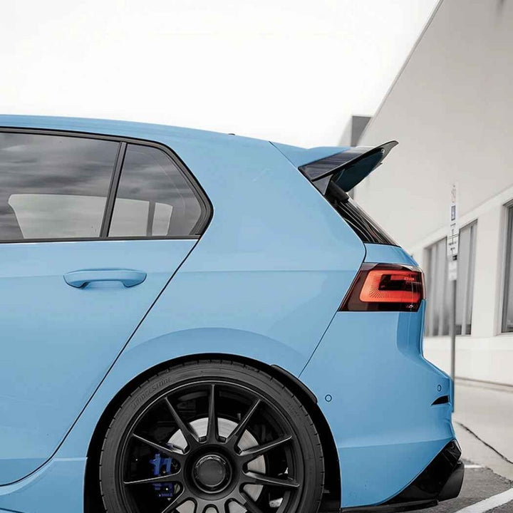 Car Craft Compatible With Vw Volkswagen Golf Gti R 8 8.5 2020-2025 Trunk Wing Lip Boot Rear Spoiler Cs Style Zst-777 Gb Glossy Black - CAR CRAFT INDIA