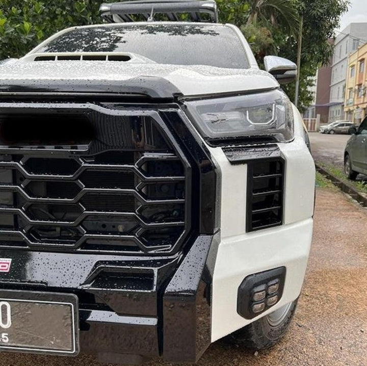 Car Craft Compatible With Toyota Hilux Revo 2016-2020 Upgrade Facelift Convert To Gx Gr Sport Tundra Bodykit Bumper Grill Trim Skirst Wheel Arch Cliding Moulding