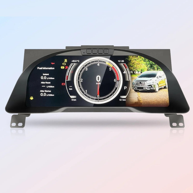 Car Craft Compatible With Toyota Innova Crysta 2016-2023 Dashboard Interior Digital Instrument Speedometer Cluster Meeter Player
