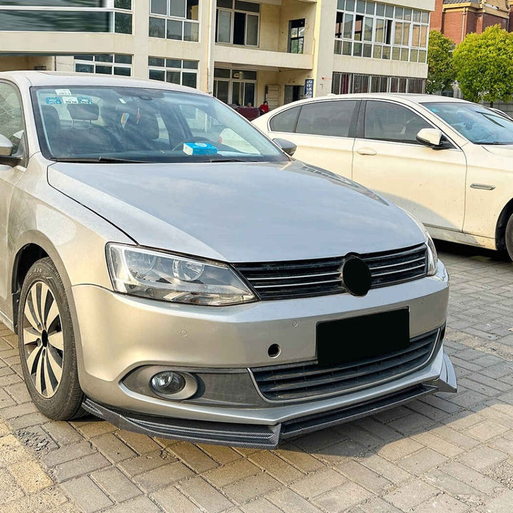 Car Craft Compatible With Vw Volkswagen Jetta 2011-2014 Mk6 Front Bumper Lip Splitter Skirts Glossy Black AR-VW-0189 ZST-1185 GB  CC-3609 - CAR CRAFT INDIA