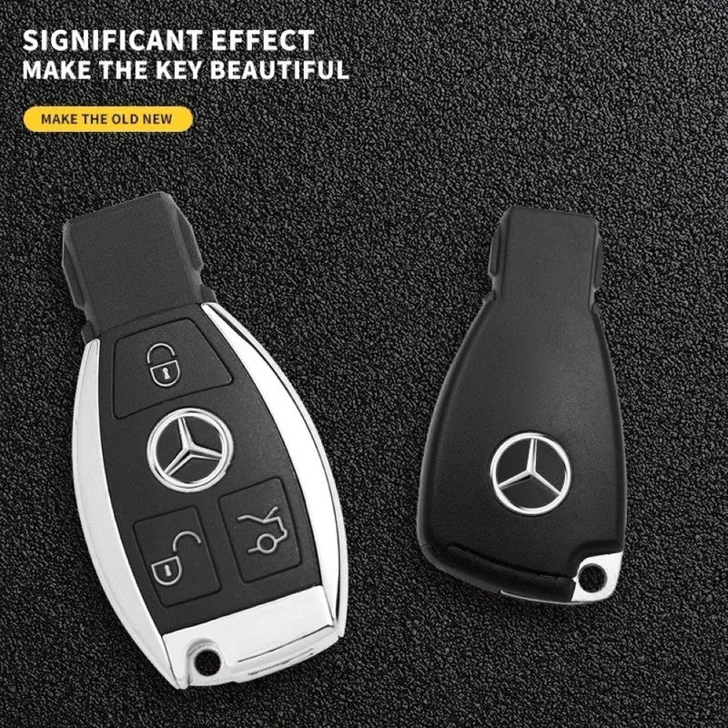 Logo Craft Compatible With Mercedes A B C E S Class W176 W177 W204 W205 W206 W212 W213 W221 W222 W223 Ml Gl Gle Gls W166 W167 Glc W253 W254 Gla W156 Cla W117 Car Key Cover Logo Emble Badge 13mm 3 Pin