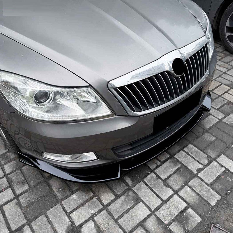 Car Craft Compatible With Skoda Octavia Laura Mk2.5 2008-2012 Bumper Front Lip Splitter Skirt Trim Zst-1578 Cf Carbon Fiber Look
