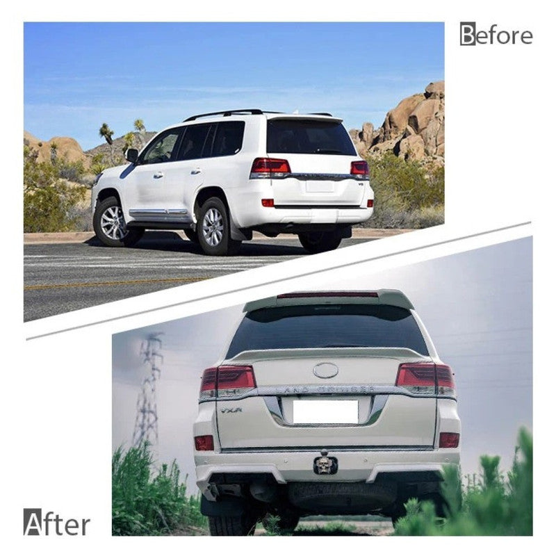 Car Craft Compatible With Toyota Land Cruiser Lc200 2016-2020 Upgrade Facelift Convert To Trd Bodykit Front Rear Bumper Lip Side Trim Skirt Splitter Trim F109