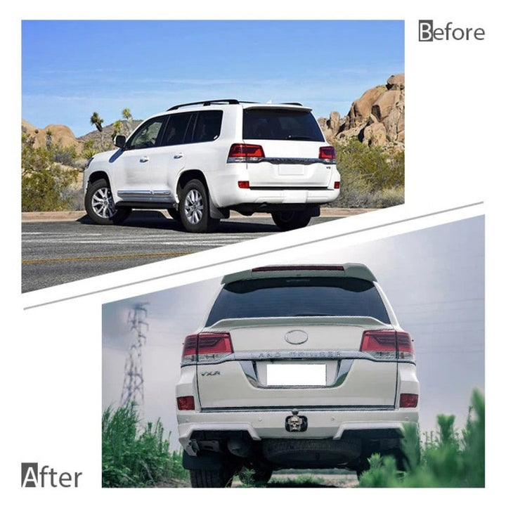 Car Craft Compatible With Toyota Land Cruiser Lc200 2016-2020 Upgrade Facelift Convert To Trd Bodykit Front Rear Bumper Lip Side Trim Skirt Splitter Trim F109