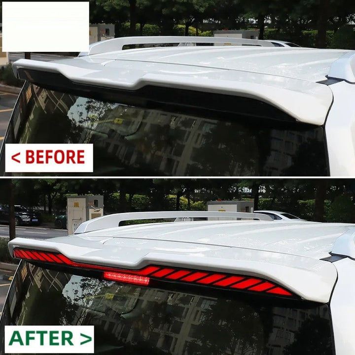 Car Craft Compatible With Toyota Land Cruiser Lc300 Lc 300 2022-2026 Rear Trunk Tail Wing Boot Roof Spoiler With Led Light - CAR CRAFT INDIA