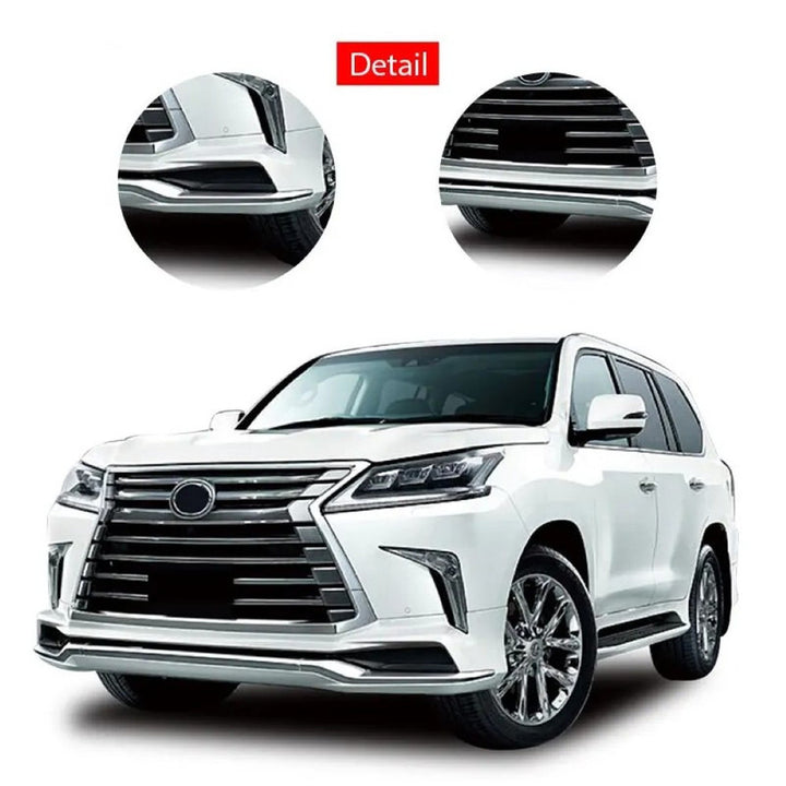 Car Craft Compatible With Toyota Lexus Lx570 2016-2021 Upgrade Facelift Convert To Lx570 Modellista Style Bodytkit Front Rear Lip Skirt Splitter Exhaust Tip Pipe F034