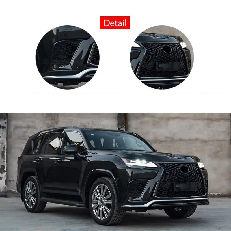 Car Craft Compatible With Toyota Lexus Lx600 2022+ Low Version Upgrade Facelift Convert To Lx600 High Version Style Bodytkit Front Rear Grill Skirt Splitter F166