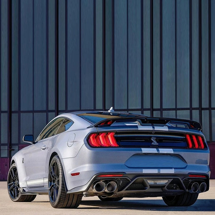 Car Craft Compatible With Ford Mustang 2015-2017 Upgrade Facelift Convert To Gt500 Bodykit Rear Bumper Diffuser After Rear Lip Gc Must-021