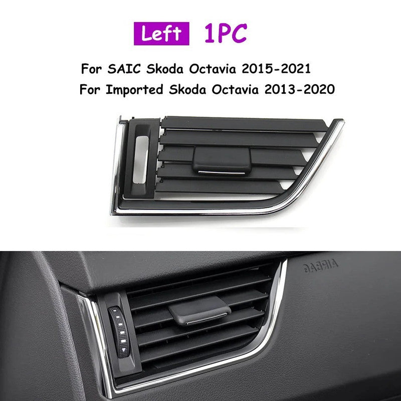 Car Craft Compatible With Skoda Octavia 3 A7 5e Mk3 2014-2021 Car Ac Air Vent Grille Slider Panel Cover 5e0819701-c Left