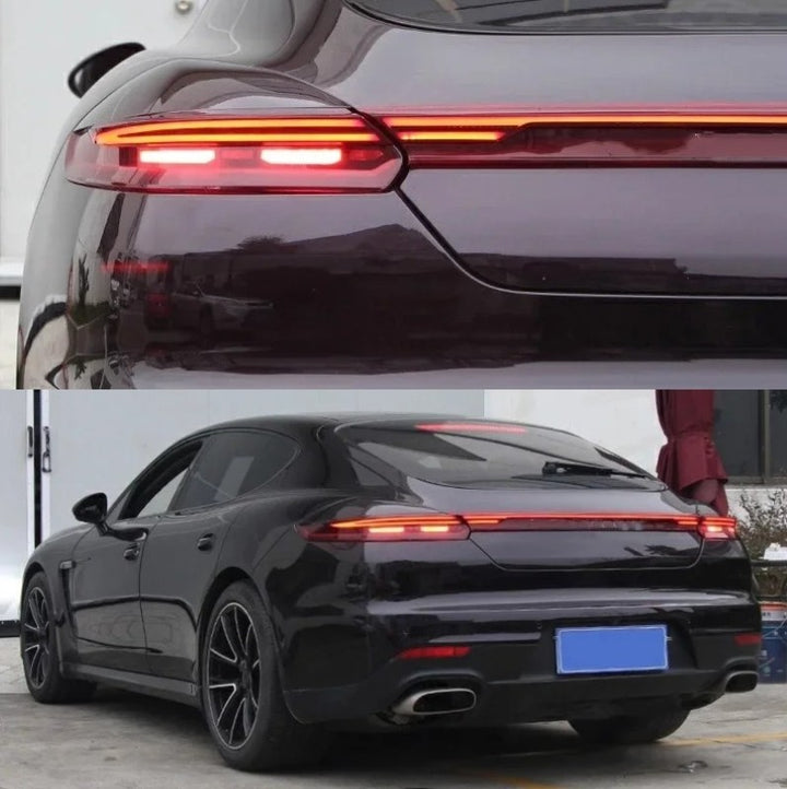 Car Craft Compatible With Porsche Panamera 970 2009-2016 970.1 970.2 Upgrade Facelift Convert To 2017 Turbo S Style Modified Bumper Taillight Bodykit Rear - CAR CRAFT INDIA