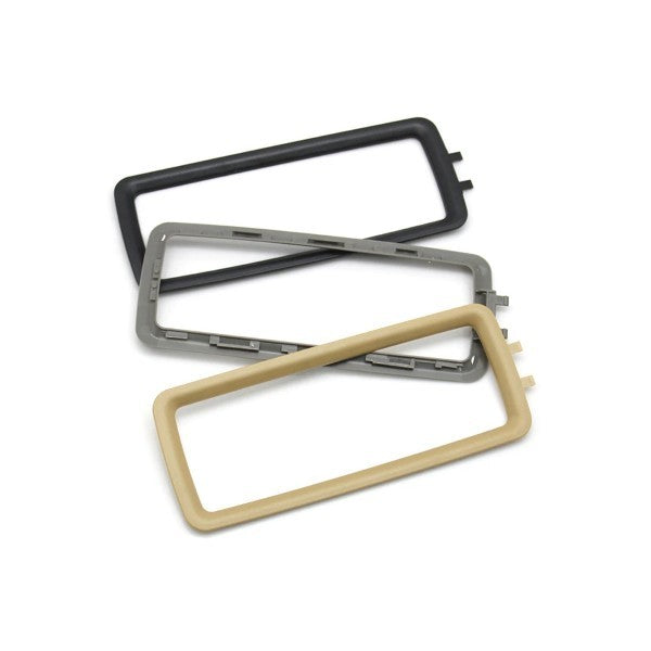 Car Craft Compatible With Porsche Panamera 970 2010-2016 Car Sunshade Bezel Sun Visor Cover Frame Makeup Vanity Mirror Glass Holder Outer Panel Trim Cover 970731031ba3-c Gray