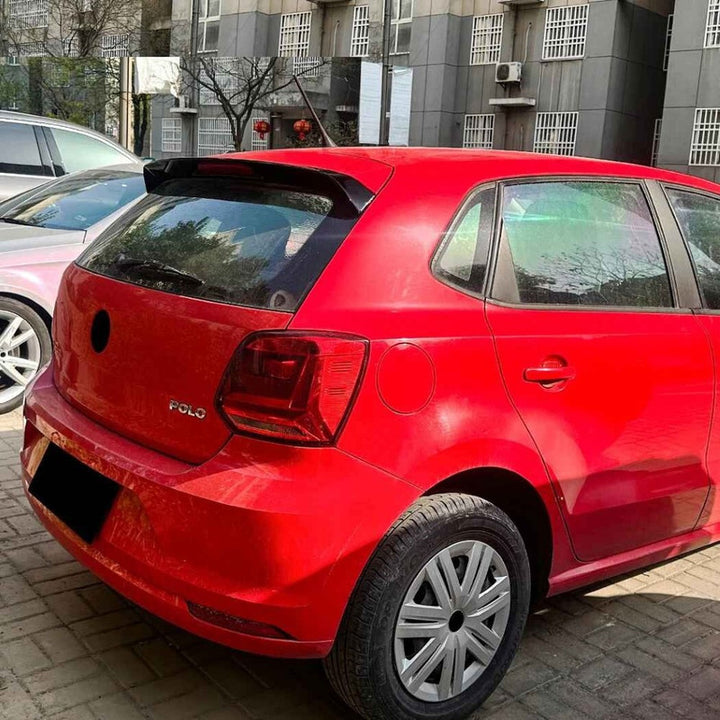 Car Craft Compatible With Vw Volkswagen Polo 2010-2025 Trunk Wing Lip Boot Rear Roof Spoiler Zst-1027 Gb Glossy Black - CAR CRAFT INDIA